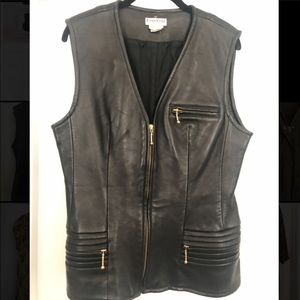 Held for @rosemaryc357- BEBE Leather Vest